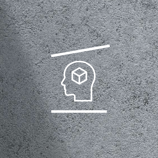 Icona su sfondo grigio che rappresenta i materiali intelligenti